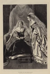 La reine et la princesse Louise